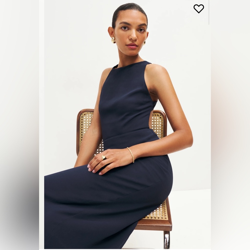 NWT Reformation Landri Dress Sz 6 - Navy